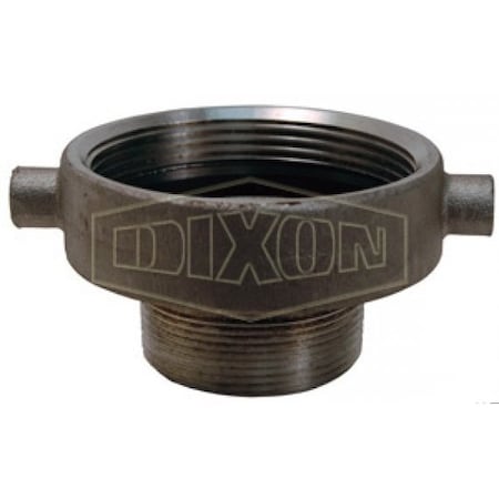 Dixon Threaded Pipe Reducer, 3 x 4 in, FNPSM x MNPT, Aluminum 4030-RD-AL